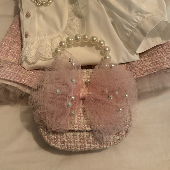 Piccola Speranza Tweed Skirt, Blouse and Purse Set - Picture 10 of 16